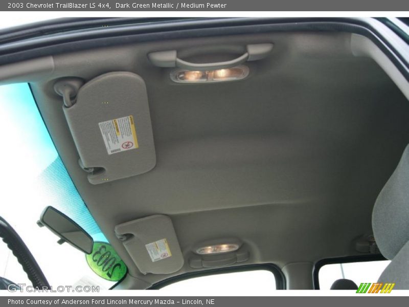 Dark Green Metallic / Medium Pewter 2003 Chevrolet TrailBlazer LS 4x4