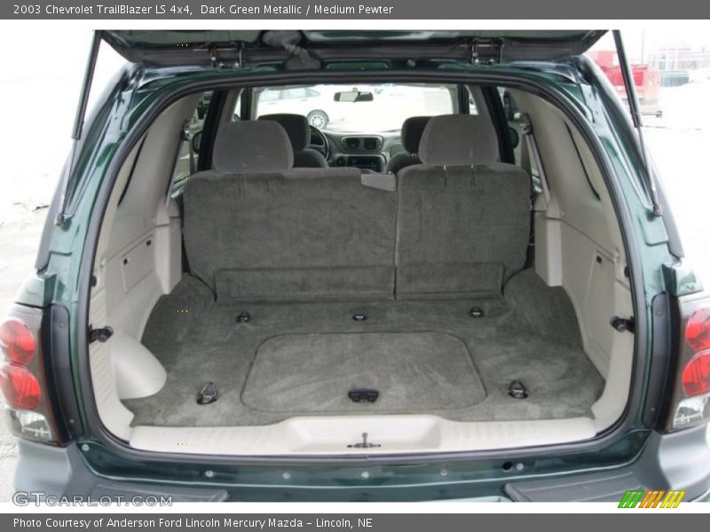 Dark Green Metallic / Medium Pewter 2003 Chevrolet TrailBlazer LS 4x4