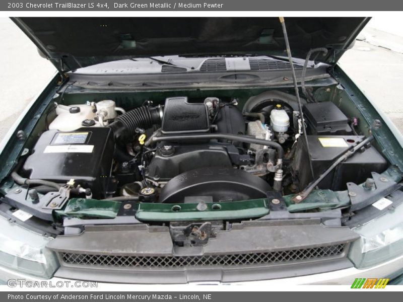 Dark Green Metallic / Medium Pewter 2003 Chevrolet TrailBlazer LS 4x4