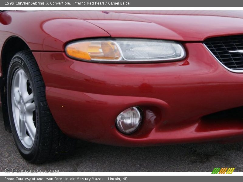 Inferno Red Pearl / Camel Beige 1999 Chrysler Sebring JX Convertible