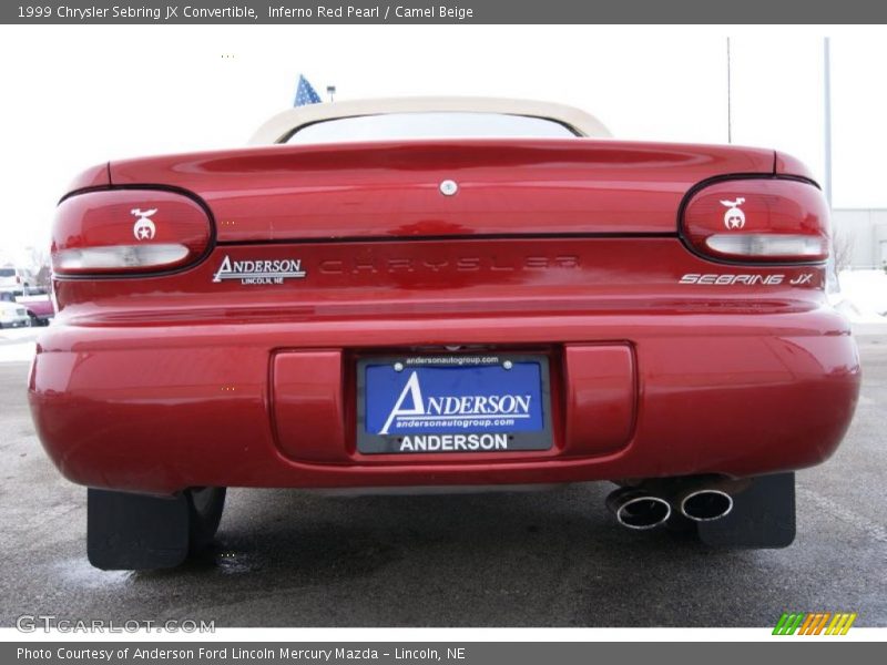 Inferno Red Pearl / Camel Beige 1999 Chrysler Sebring JX Convertible