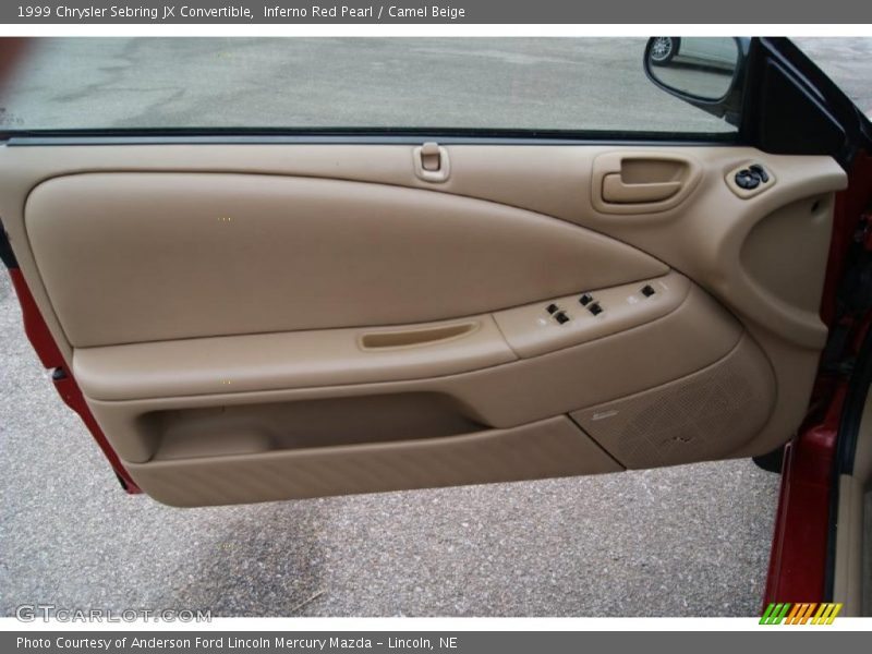 Inferno Red Pearl / Camel Beige 1999 Chrysler Sebring JX Convertible