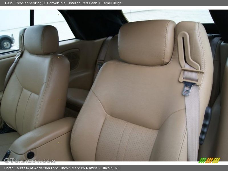 Inferno Red Pearl / Camel Beige 1999 Chrysler Sebring JX Convertible