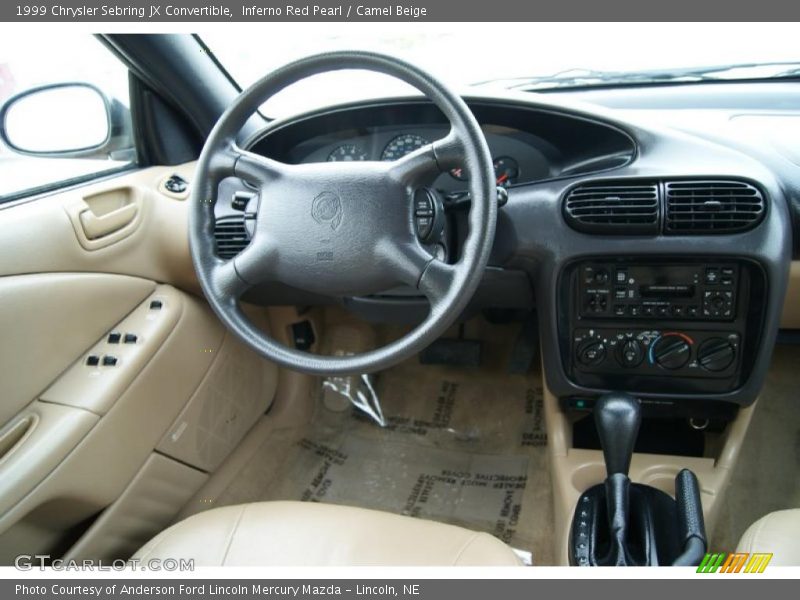 Inferno Red Pearl / Camel Beige 1999 Chrysler Sebring JX Convertible