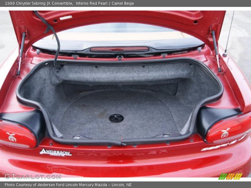 Inferno Red Pearl / Camel Beige 1999 Chrysler Sebring JX Convertible