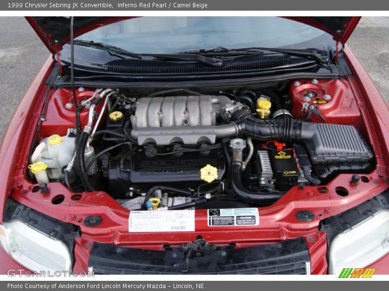 Inferno Red Pearl / Camel Beige 1999 Chrysler Sebring JX Convertible