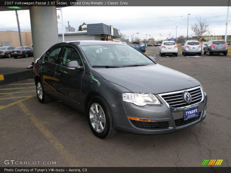 United Grey Metallic / Classic Grey 2007 Volkswagen Passat 2.0T Sedan