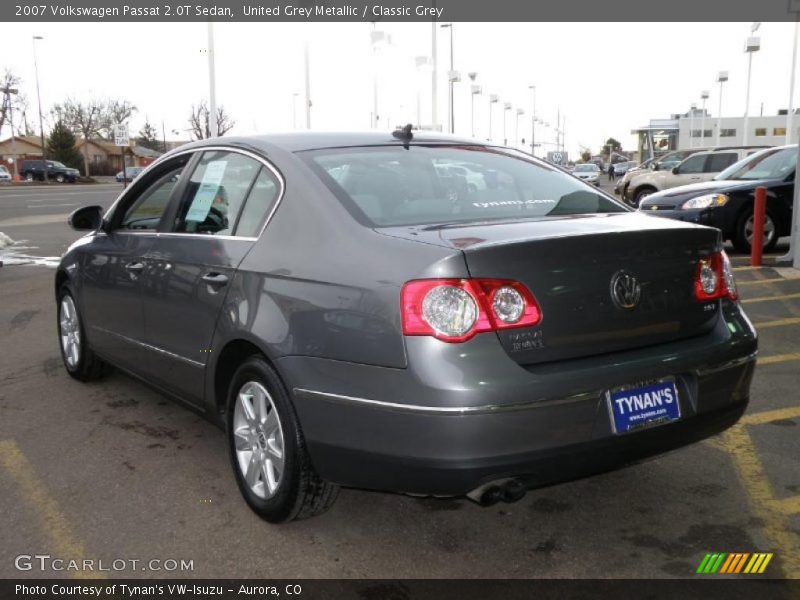 United Grey Metallic / Classic Grey 2007 Volkswagen Passat 2.0T Sedan