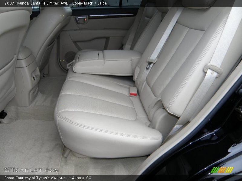 Ebony Black / Beige 2007 Hyundai Santa Fe Limited 4WD