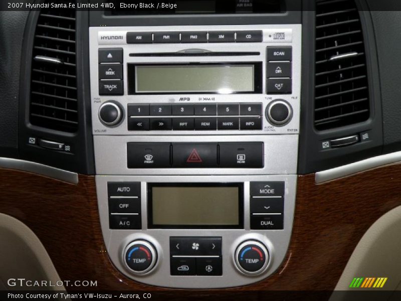 Ebony Black / Beige 2007 Hyundai Santa Fe Limited 4WD