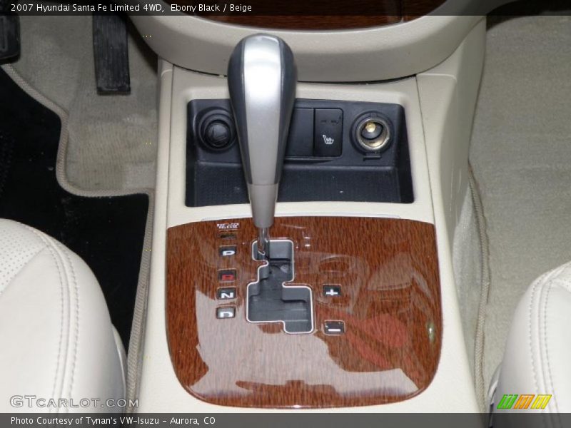 Ebony Black / Beige 2007 Hyundai Santa Fe Limited 4WD