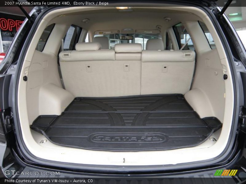 Ebony Black / Beige 2007 Hyundai Santa Fe Limited 4WD