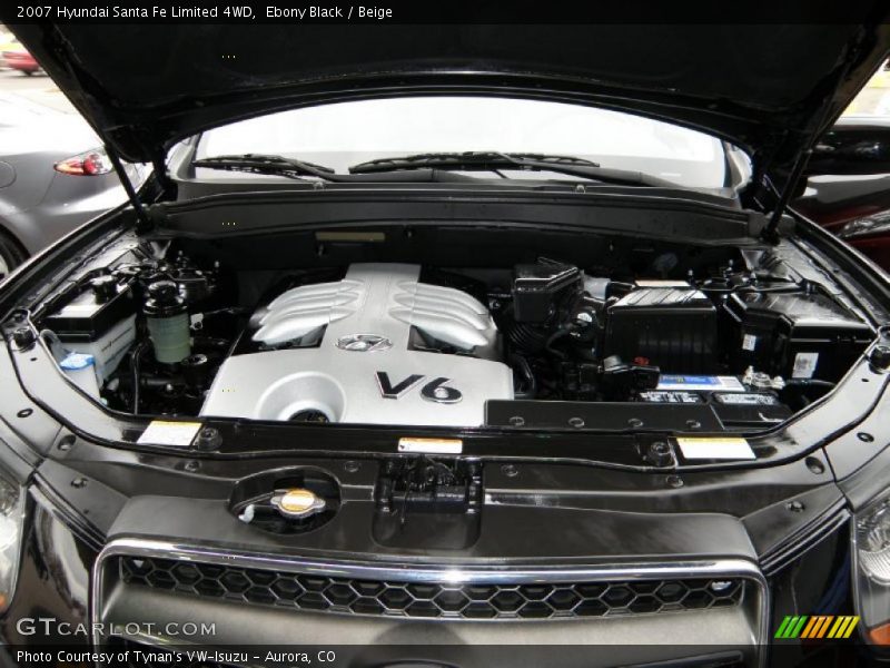 Ebony Black / Beige 2007 Hyundai Santa Fe Limited 4WD
