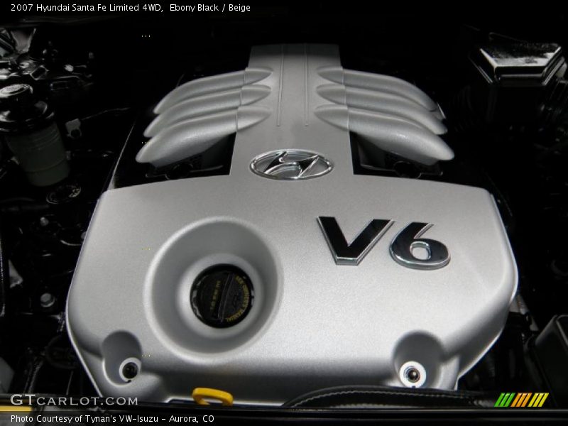 Ebony Black / Beige 2007 Hyundai Santa Fe Limited 4WD