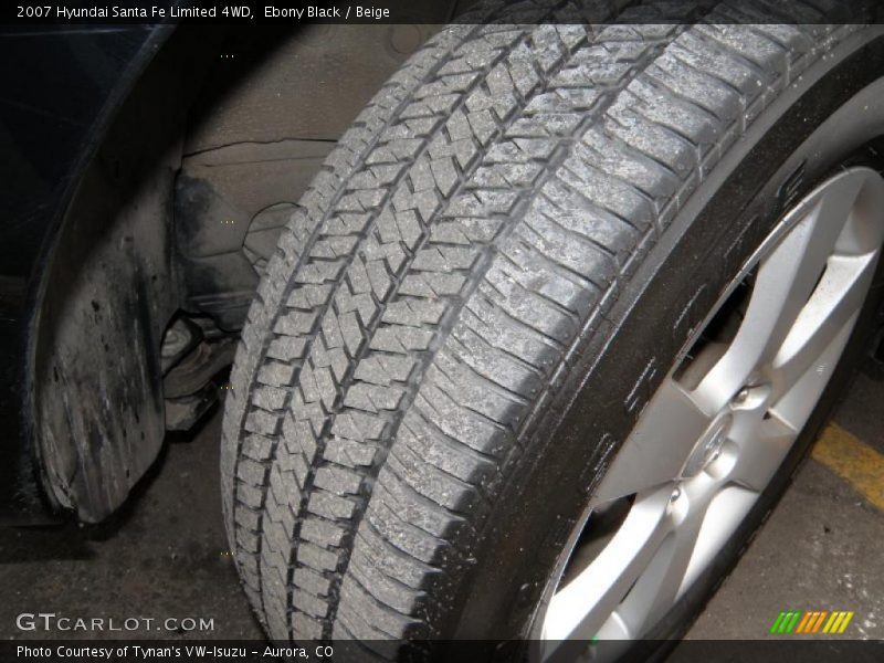 Ebony Black / Beige 2007 Hyundai Santa Fe Limited 4WD