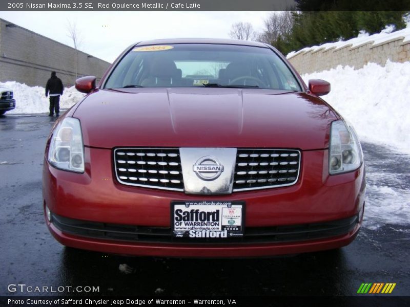 Red Opulence Metallic / Cafe Latte 2005 Nissan Maxima 3.5 SE