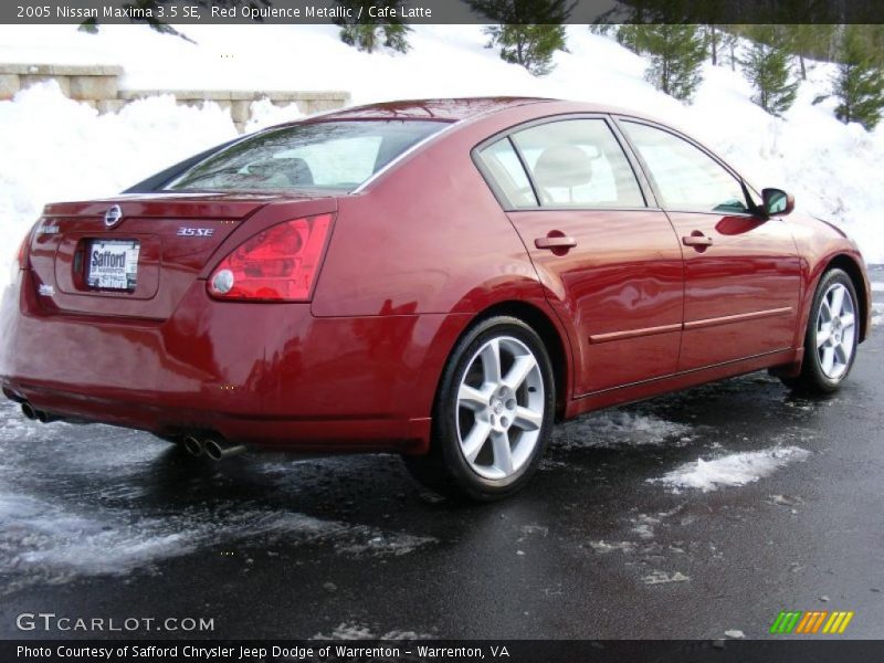Red Opulence Metallic / Cafe Latte 2005 Nissan Maxima 3.5 SE