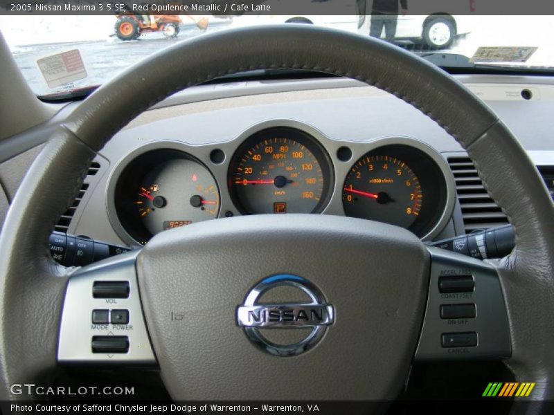 Red Opulence Metallic / Cafe Latte 2005 Nissan Maxima 3.5 SE