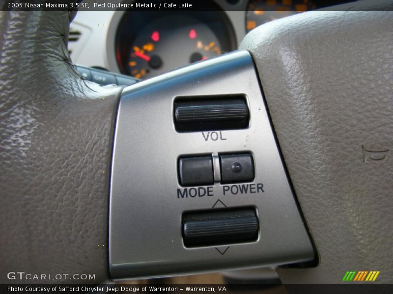 Red Opulence Metallic / Cafe Latte 2005 Nissan Maxima 3.5 SE
