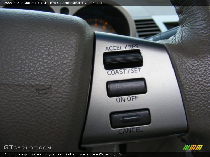Red Opulence Metallic / Cafe Latte 2005 Nissan Maxima 3.5 SE