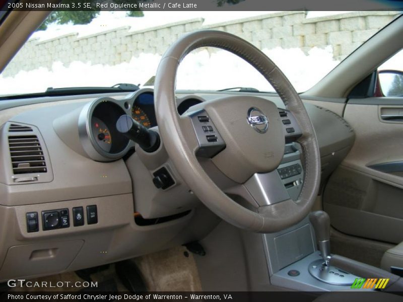 Red Opulence Metallic / Cafe Latte 2005 Nissan Maxima 3.5 SE