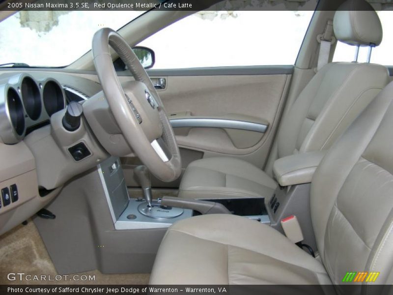 Red Opulence Metallic / Cafe Latte 2005 Nissan Maxima 3.5 SE