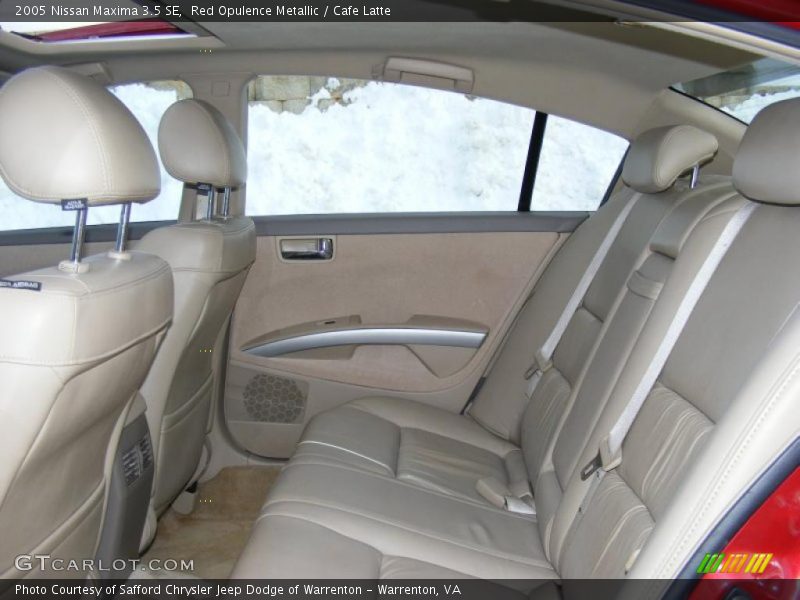 Red Opulence Metallic / Cafe Latte 2005 Nissan Maxima 3.5 SE