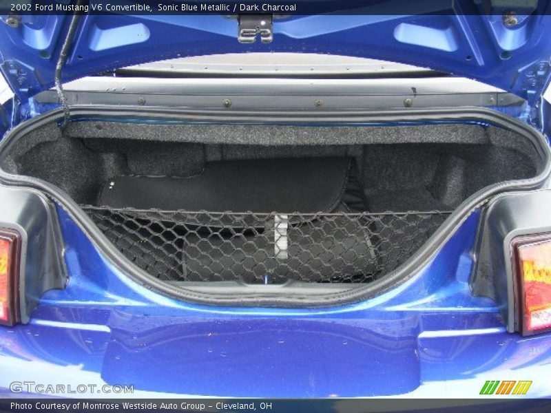 Sonic Blue Metallic / Dark Charcoal 2002 Ford Mustang V6 Convertible