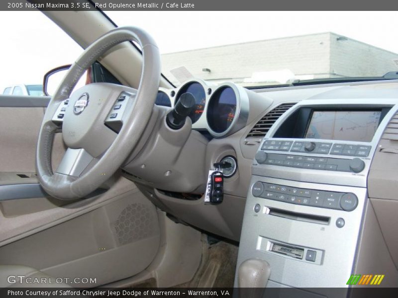 Red Opulence Metallic / Cafe Latte 2005 Nissan Maxima 3.5 SE
