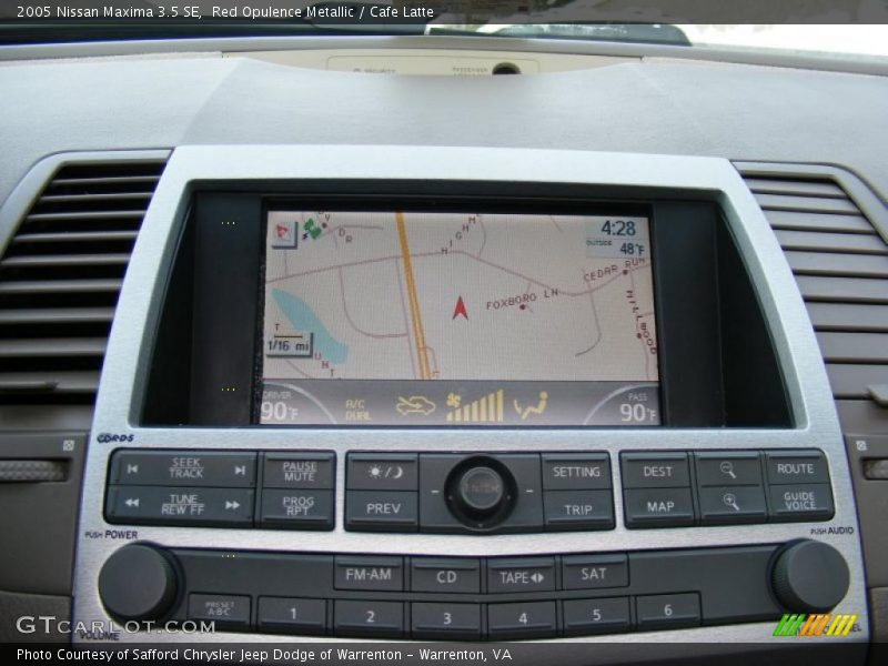 Red Opulence Metallic / Cafe Latte 2005 Nissan Maxima 3.5 SE