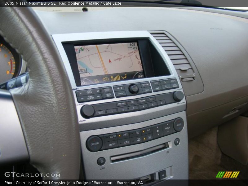 Red Opulence Metallic / Cafe Latte 2005 Nissan Maxima 3.5 SE