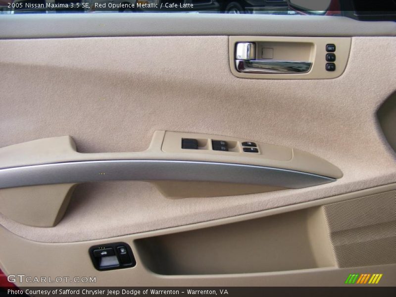Red Opulence Metallic / Cafe Latte 2005 Nissan Maxima 3.5 SE