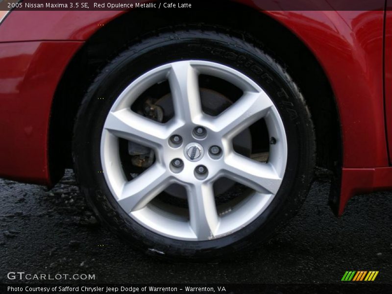 Red Opulence Metallic / Cafe Latte 2005 Nissan Maxima 3.5 SE