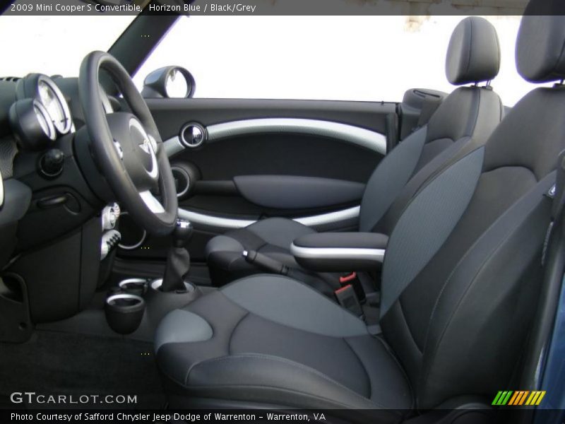 Horizon Blue / Black/Grey 2009 Mini Cooper S Convertible