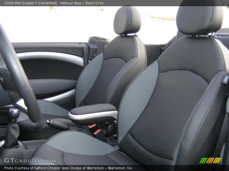 Horizon Blue / Black/Grey 2009 Mini Cooper S Convertible