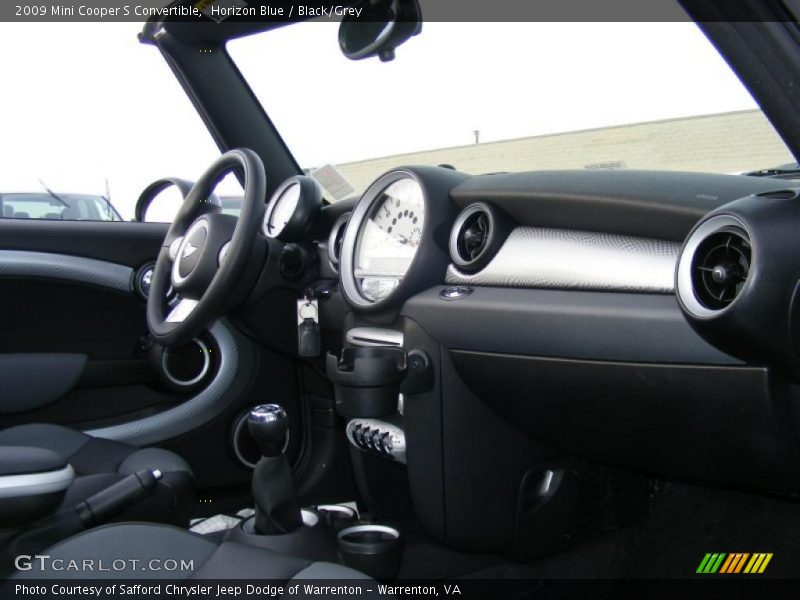 Horizon Blue / Black/Grey 2009 Mini Cooper S Convertible