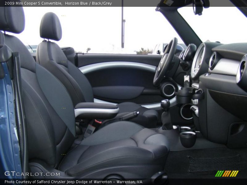 Horizon Blue / Black/Grey 2009 Mini Cooper S Convertible