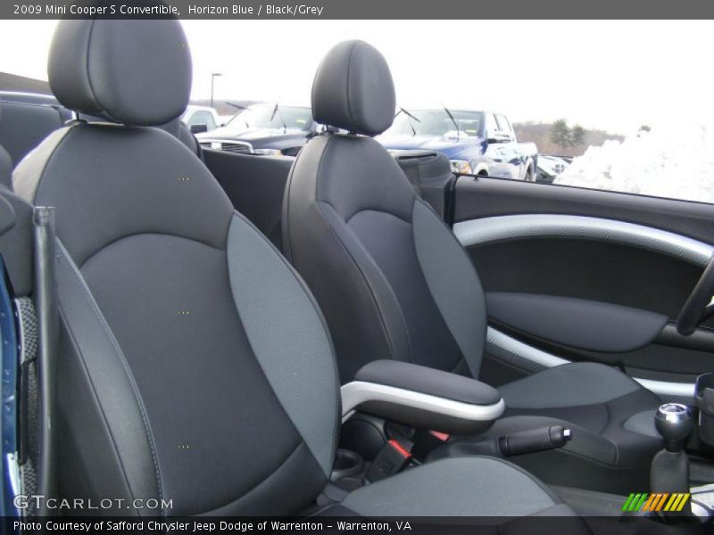 Horizon Blue / Black/Grey 2009 Mini Cooper S Convertible