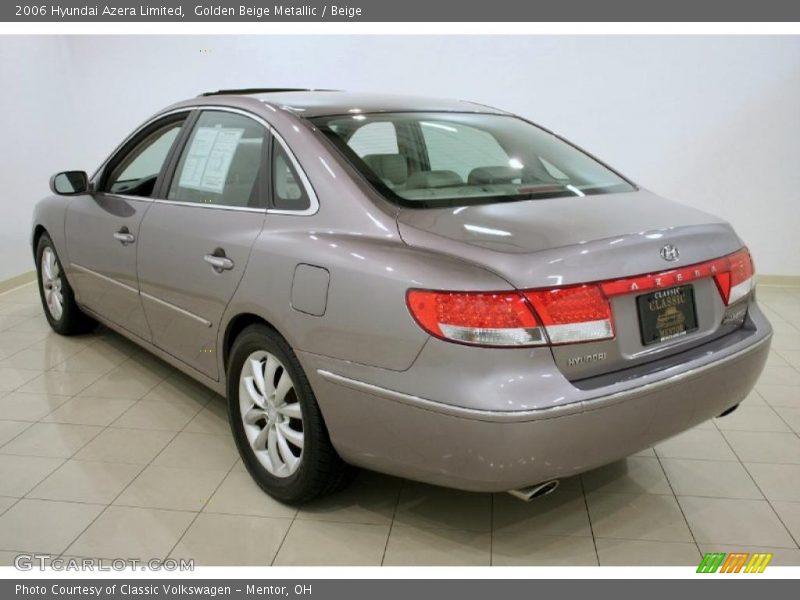 Golden Beige Metallic / Beige 2006 Hyundai Azera Limited