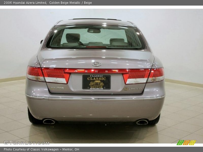 Golden Beige Metallic / Beige 2006 Hyundai Azera Limited