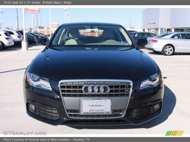 Brilliant Black / Beige 2010 Audi A4 2.0T Sedan