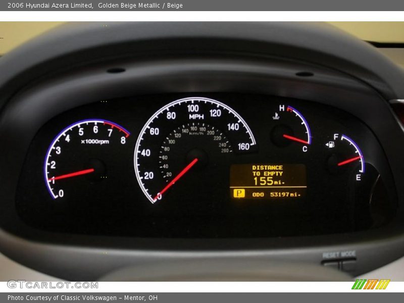 Golden Beige Metallic / Beige 2006 Hyundai Azera Limited
