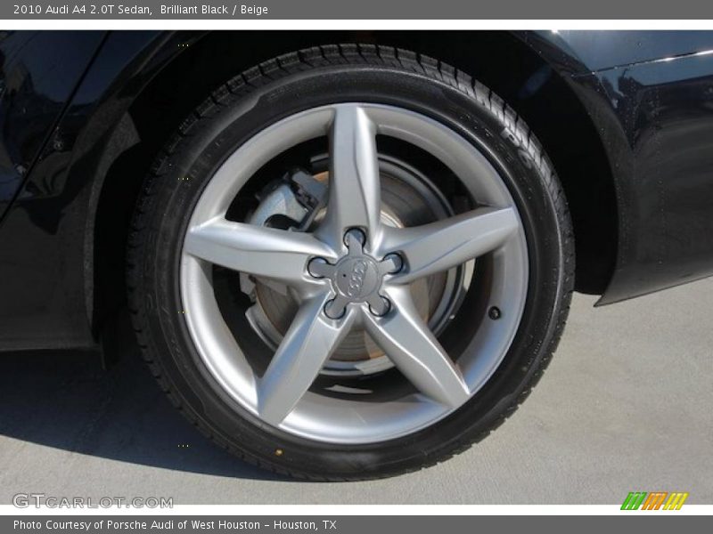 Brilliant Black / Beige 2010 Audi A4 2.0T Sedan