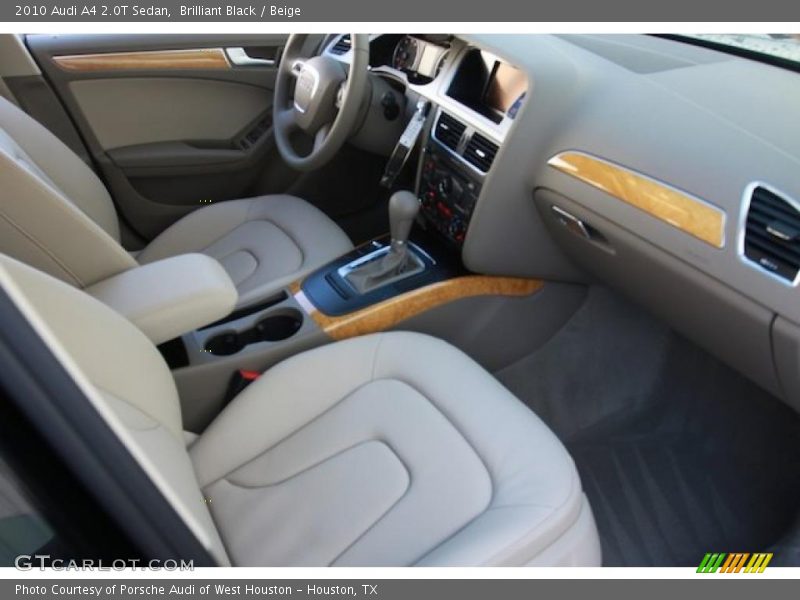 Brilliant Black / Beige 2010 Audi A4 2.0T Sedan