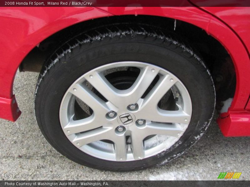 Milano Red / Black/Grey 2008 Honda Fit Sport