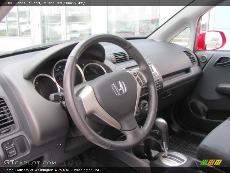 Milano Red / Black/Grey 2008 Honda Fit Sport