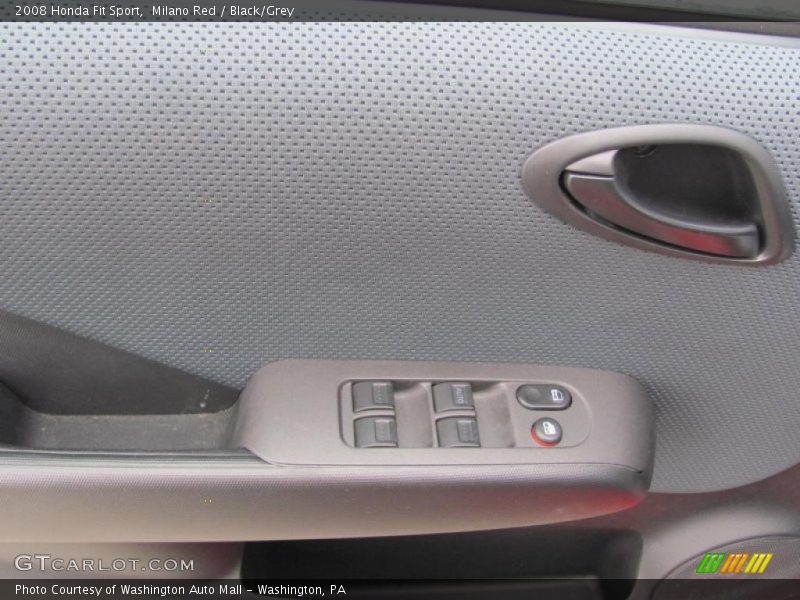 Milano Red / Black/Grey 2008 Honda Fit Sport