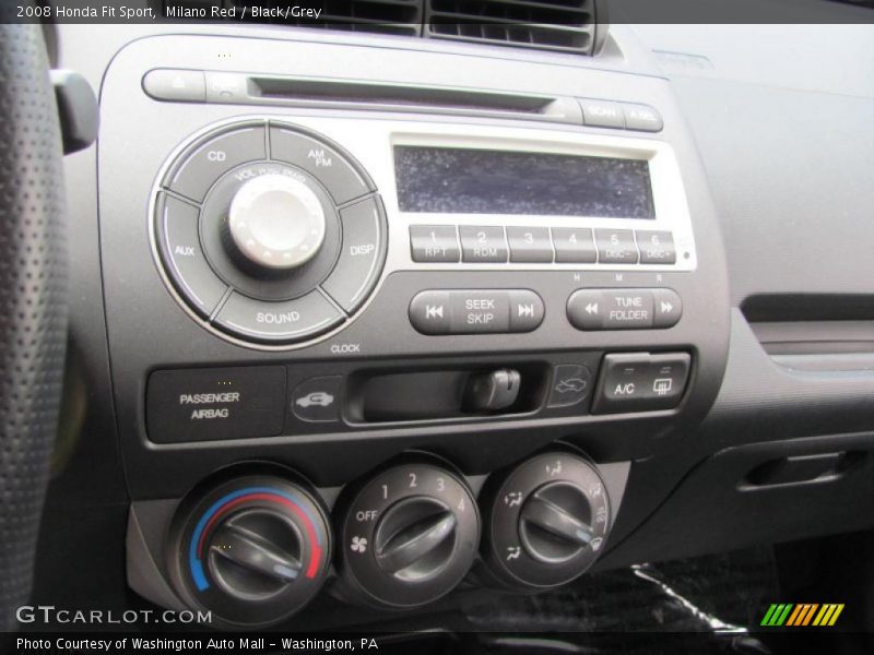 Milano Red / Black/Grey 2008 Honda Fit Sport