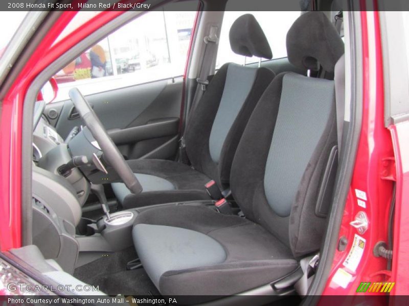 Milano Red / Black/Grey 2008 Honda Fit Sport
