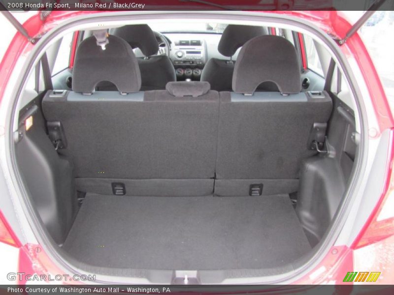 Milano Red / Black/Grey 2008 Honda Fit Sport